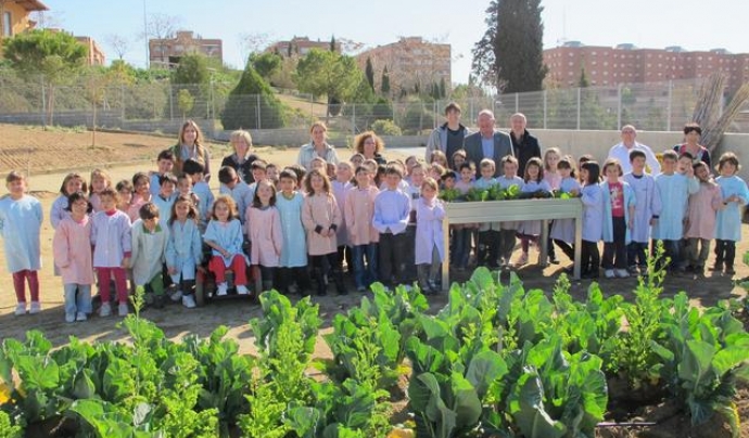 Alumnes de l'Escola Països Catalans de Lleida, guardonats en la primera edició del premi. Font: Ajuntament de Lleida Font: 