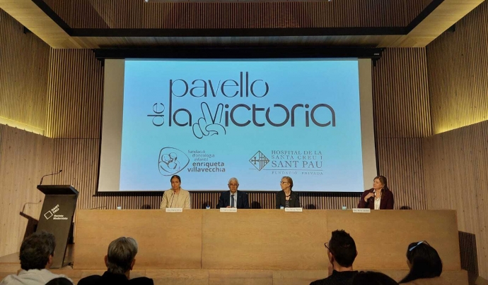 Un moment de la presentació de l'’hospice’ pediàtric, impulsat per la Fundació Enriqueta Villavecchia i l'Hospital de Sant Pau. Font: Departament de Salut