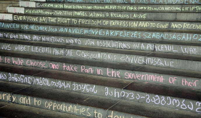 Human rights. Font: University of Essex (flickr) Font: 