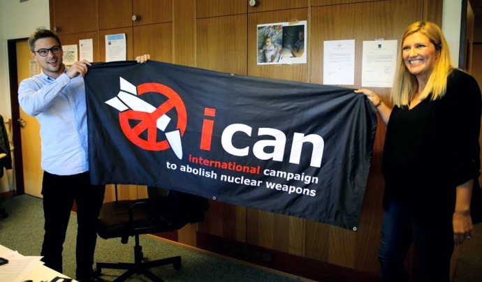 ICAN és la campanya per abolir les armes nuclears al món. Font: Youtube