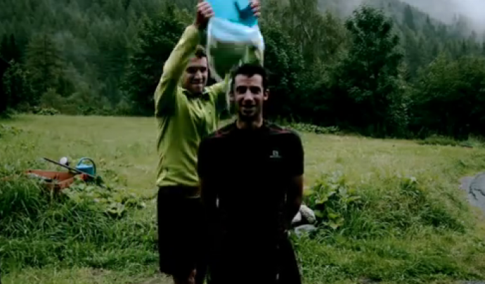 Kilian Jornet també va participar a l'Ice Bucket Challenge Font: 