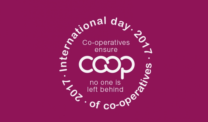 Logo del Dia Internacional de les Cooperatives 2017 Font: COPAC