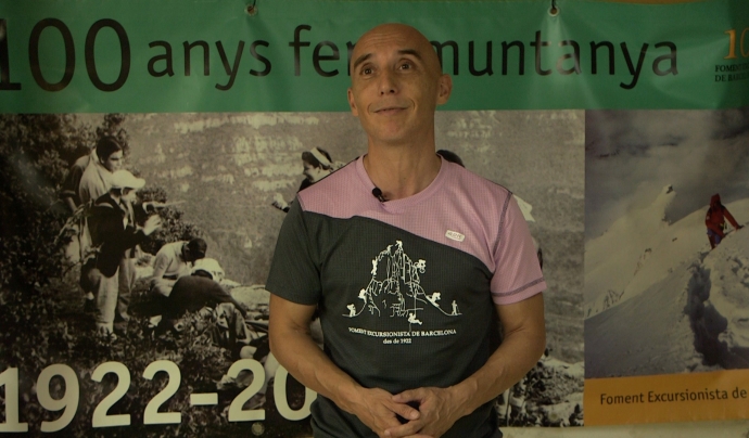 El president del Foment Excursionista de Barcelona, Xavier Sànchez, al càrrec des del 2020. Font: Foment Excursionista de Barcelona