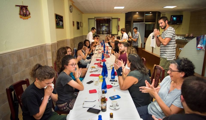 Imatge del sopar solidari. Font: Ramón Casacuberta