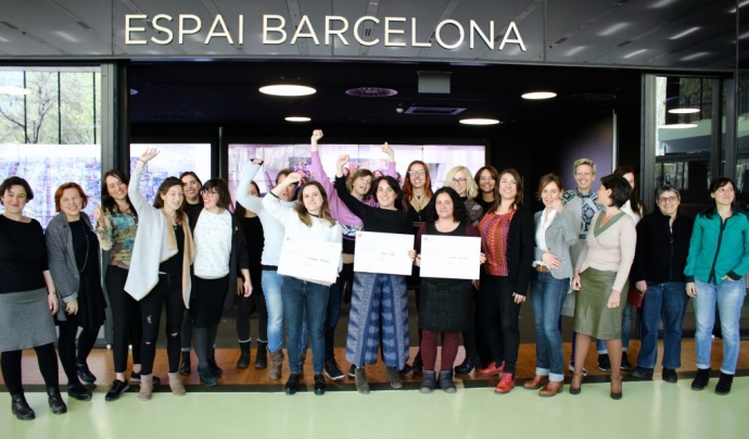 Grup de dones participants en els programes de Barcelona Activa d’acompanyament i enfortiment de projectes liderats per dones. Font: Ajuntament de Barcelona