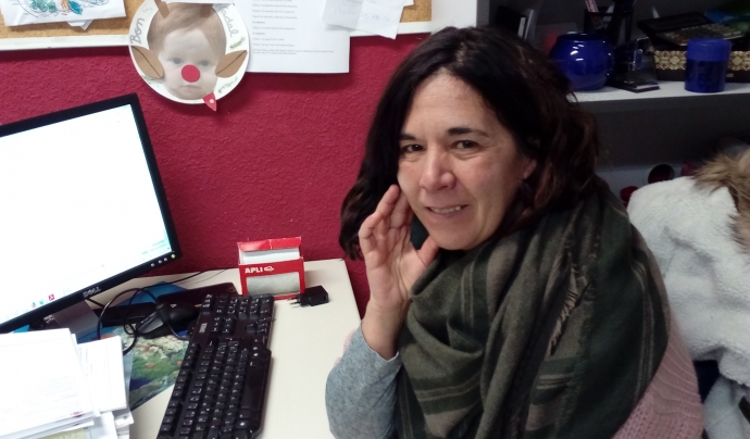 Adela Hidalgo, directora de l'Esplai Eixida de Sant Boi de Llobregat. Font: Júlia Hinojo Font: 