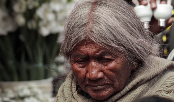 Dona de la comunitat indígena, a San Cristóbal de las Casas Font: 