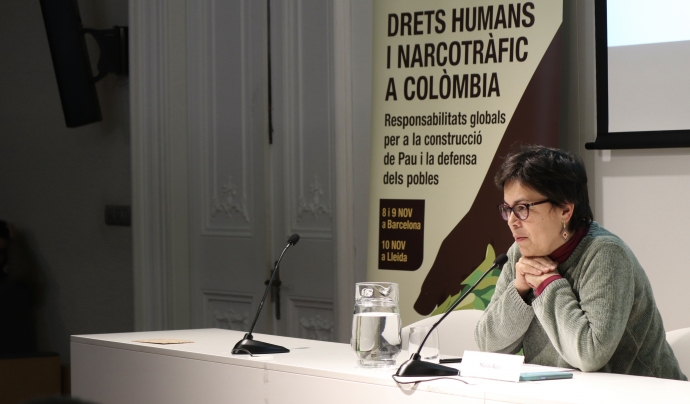 La Marta Ruiz ha participat a les XXI Jornades sobre Colòmbia organitzades per la Taula Catalana per la Pau i els Drets Humans. Font: Chema Sarri/ICIP