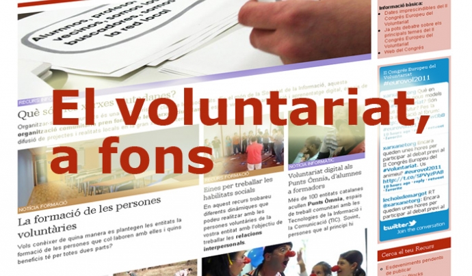 El voluntariat, a fons Font: 