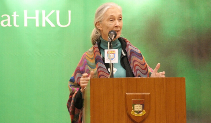 Jane Goodall. Fotografia de Paul Wan.  Font: 