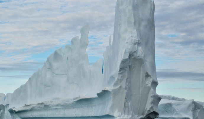 Al mes de setembre passat, Camins va col·laborar en la campanya glaciològica amb glaciòlegs locals a l'Àrtic. Font: Jordi Camins