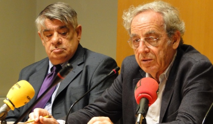 Jordi Sales i Salvador Giner, membres de la direcció de la UCE Font: 