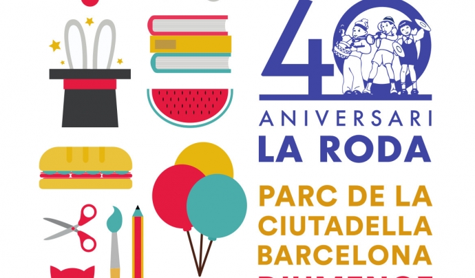 armic.es - Imagen cartel del 40 aniversario de la Tamborinada de Fundació la Roda - 40 aniversario de espectáculos solidarios por los barrios del país