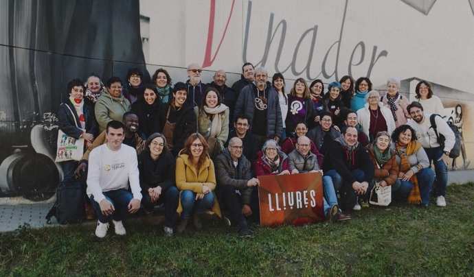 Participants a 'Projecte Lliures' en una trobada celebrada al febrer al Centre Cívic Sant Oleguer, a Sabadell. Font: Projecte Lliures