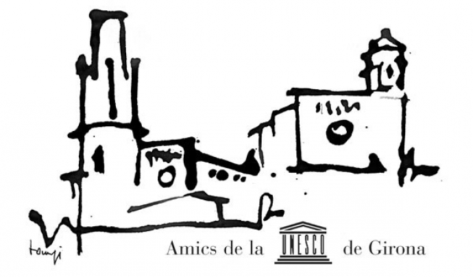 Logotip de l'associació Font: Amics de la UNESCO de Girona