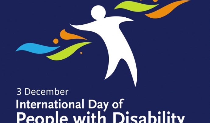 Logotip de la diada de sensibilitatzació envers les persones amb discapacitats Font: 