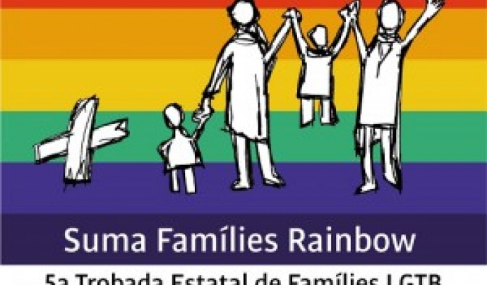 Logo 5ena trobada estatal de famílies LGTB Font: 