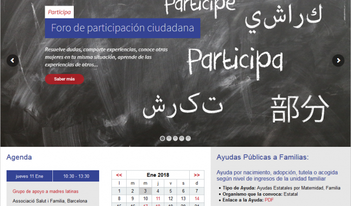 Plataforma de participació ciutadana Font: Associació Salut i Família