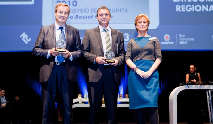Imatge de l'entrega del Premi Proteus a la Marató