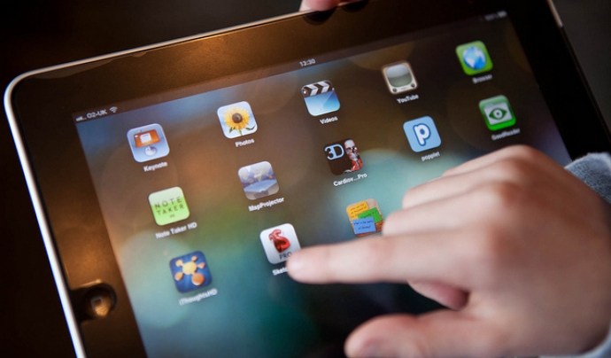iPad Education in Use, fotografia de l'usuari Flickr Fixelpix David Font: 