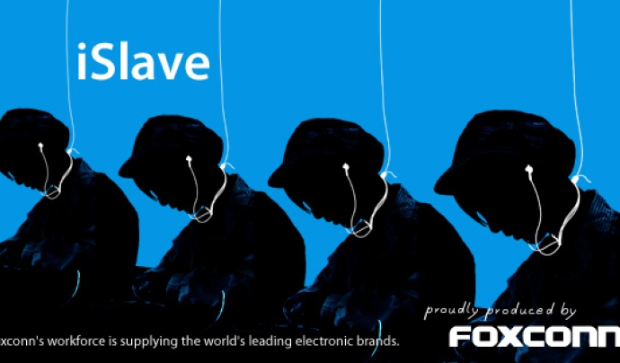Treballadors de Foxconn. Imatge de Greenpeace Switzerland Font: 