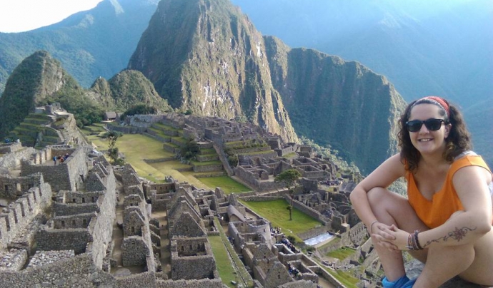 Meritxell Marín a la muntanya del Machu Picchu Font: 