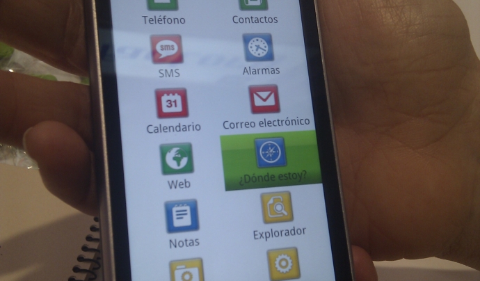 Captura de Mobile Acessibility, l'aplicació per a superar barreres als mòbils.  Font: 