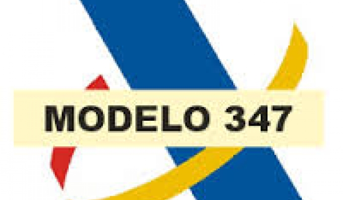 Logotip Agència Tributària i model 347 Font: 