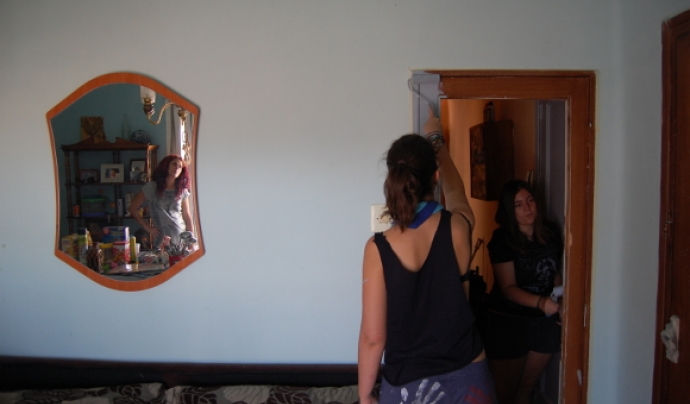 Joves escoltes fent tasques de rehabilitació a l'edició del 2014 del projecte La Murga. Foto: FCEG Font: 
