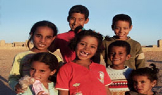 Nens i nenes Sahrauís amb un gran somriure Font: 