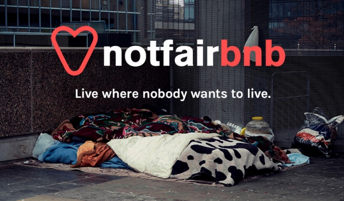 Pàgina principal de Notfairbnb.be. Font: Notfairbnb.be