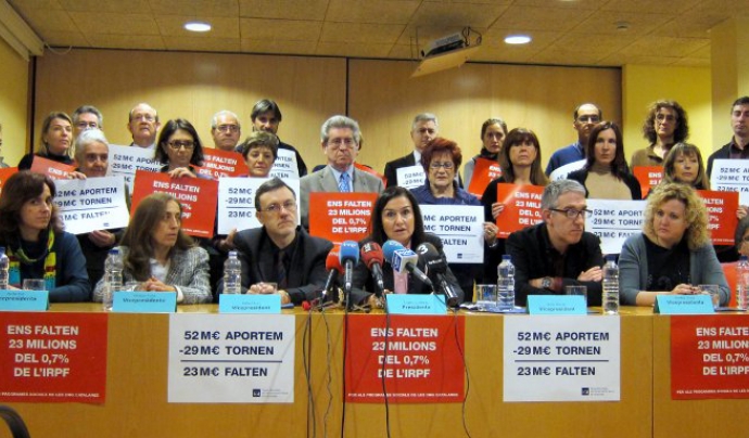 Les entitats socials catalanes reclamen Font: 