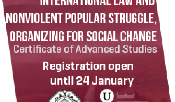 Dret internacional i transformació social no violenta. Organitzant el canvi Font: 