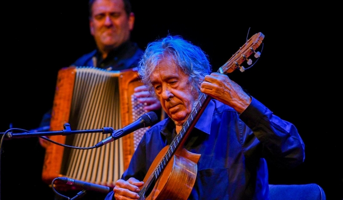 Paco Ibáñez al concert inaugural del Festival Accents 2023. Font: Xavi Guix