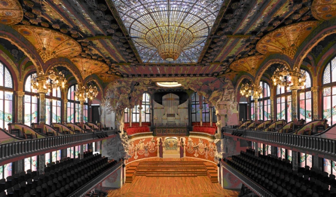 Interior del Palau de la Música catalana Font: 