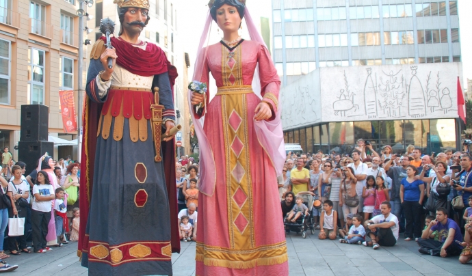Gegants Roc i Eulàlia a les Festes de Sant Josep Oriol. Font: El Món Gegante