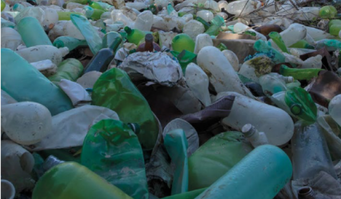 Espanya va exportar 157.468 tones de residus plàstics el 2018.  Font: Greenpeace