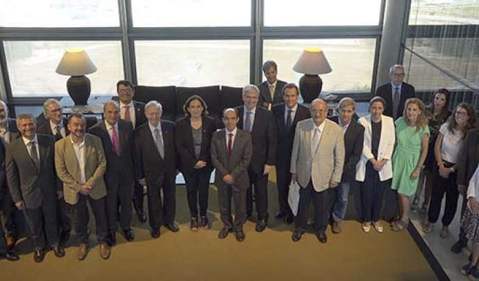 Imatge de les persones que van assistir al consell plenari aquest juliol Font: Consorci de la Zona Franca de Barcelona