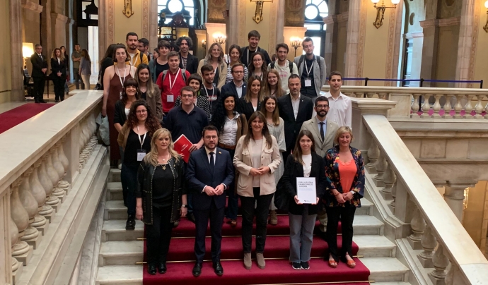 El segon Ple Monogràfic de Joventut de la història es va celebrar el maig del 2022 al Parlament de Catalunya. Font: CNJC