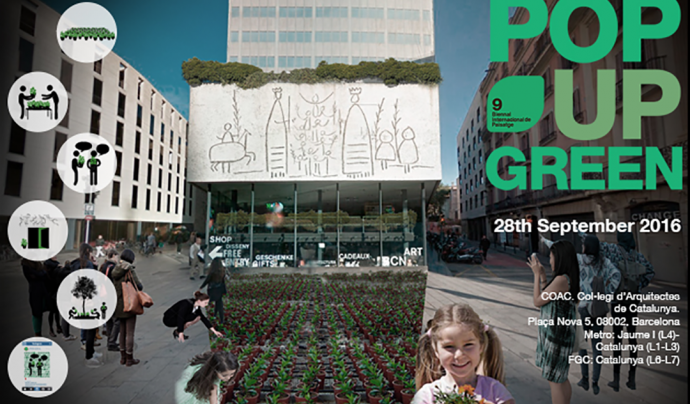 El Pop Up Green implica la ciutadania en la reflexió sobre el paisatge (imatge: congresarquitectura2016.org)  Font: 