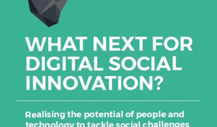 Portada de l'informe en anglès "What next for digital social innovation" Font: Fundació Nesta - projecte DSI4EU