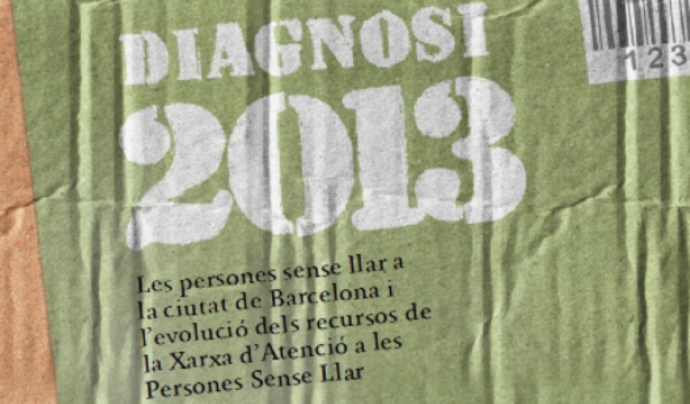 Diagnosi 2013 estudia la situació de les persones sense llar a Barcelona. Font: 