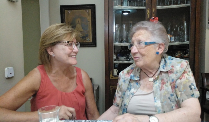 La Pilar Freixa és voluntària de l’entitat des del 2009 i la Pilar Recha va conèixer Amics de la Gent Gran fa un parell d'anys. Font: Suport Associatiu. Font: Font: Suport Associatiu.