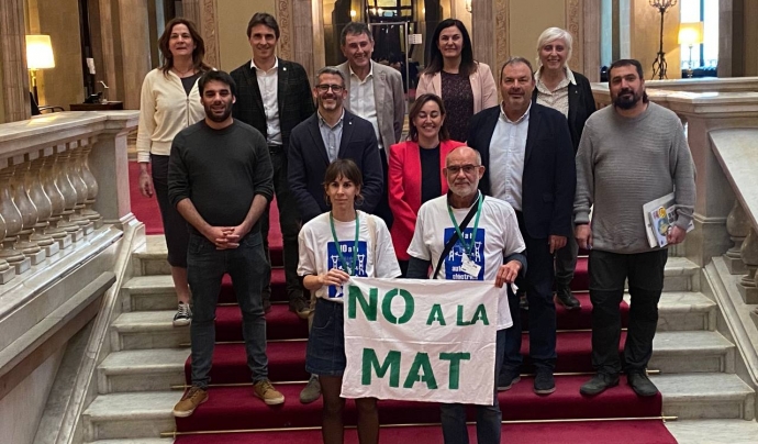 La Comissió d'Acció climàtica va donar suport a la Proposta de Resolució presentada per la Plataforma No a la MAT Catalunya. Font: Plataforma No a la MAT Catalunya