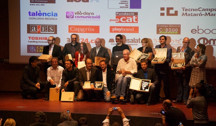 Foto dels guardonats als premis Blocs Catalunya 2010. Foto Stic.cat Font: 