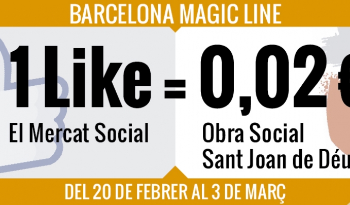 1Like El Mercat Social = 0,02 € Obra Social Sant Joan de Déu Font: 