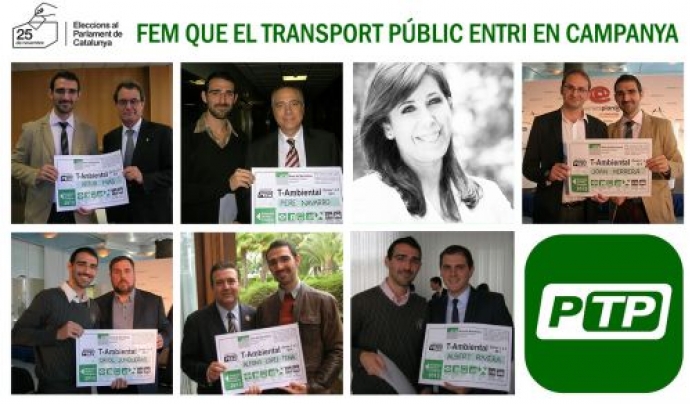 PTP: Fem que el transport públic entri en campanya Font: 