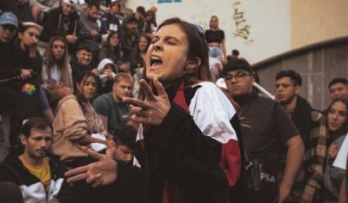 El projecte ha impulsat fins a dotze proves pilot de batalles de rap en català per valorar l’interès d’aquest nou format entre el jovent. Font: Fundació Carulla