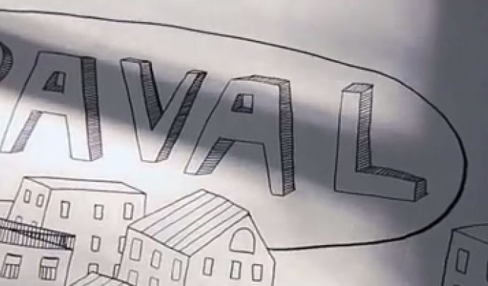 Fotograma del vídeo sobre "El Raval, Territori Socialment Responsable" Font: 