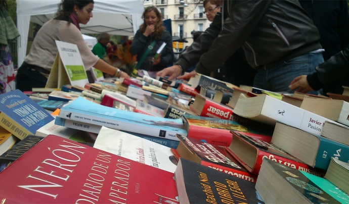 Una parada amb llibres, de Recicla Cultura 2014 Font: Recicla Cultura